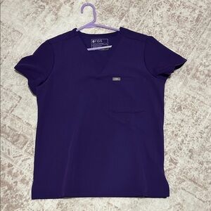 Figs purple pulse one pocket caterina V-Neck Scrub Top
